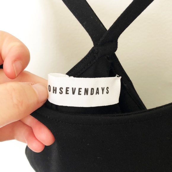 Oh Seven Days "The Saturday Bodysuit" - Black L - Picture 6 of 7